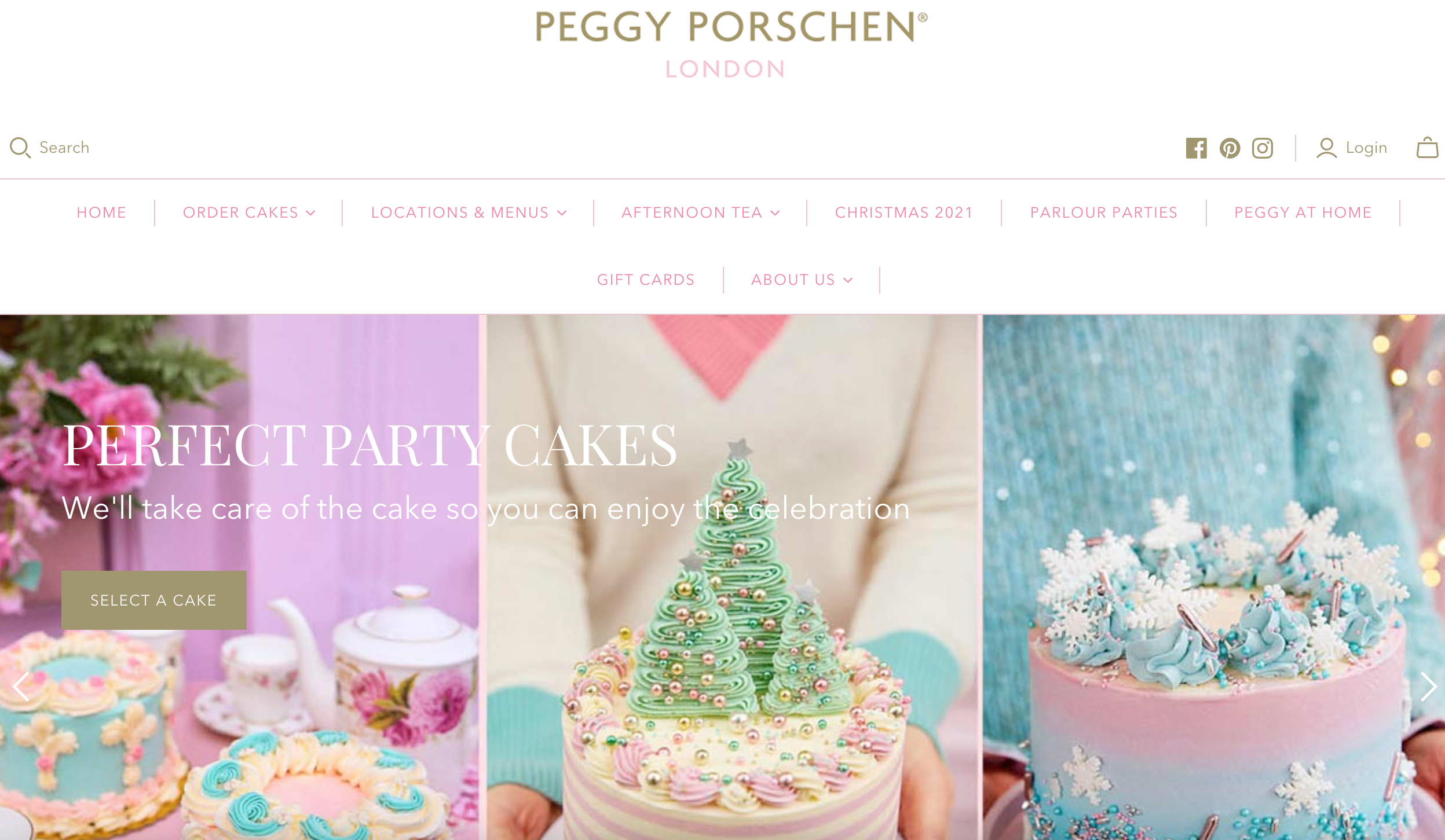 screenshot peggy porschen website