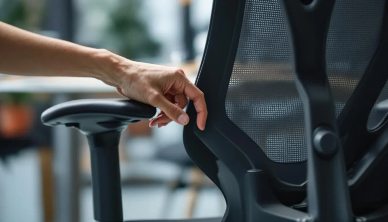 Steps to adjust an ergonomic chair for optimal comfort.