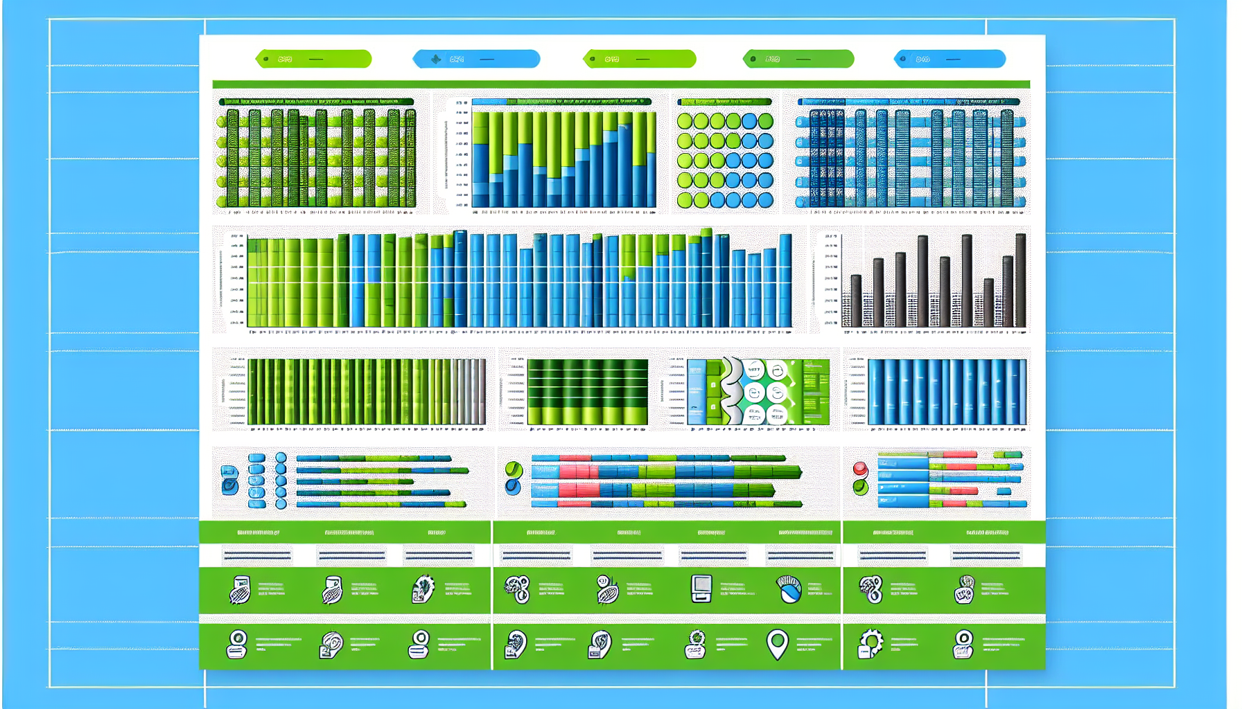 Visual representation of product comparison data