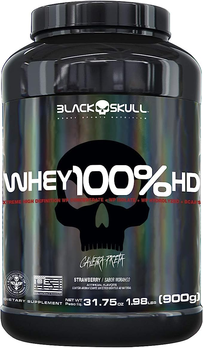 Whey 100% HD da Black Skull. Fonte da imagem: site oficial da marca.