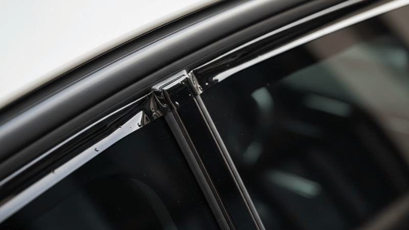 Check the edges of the car window film regularly.