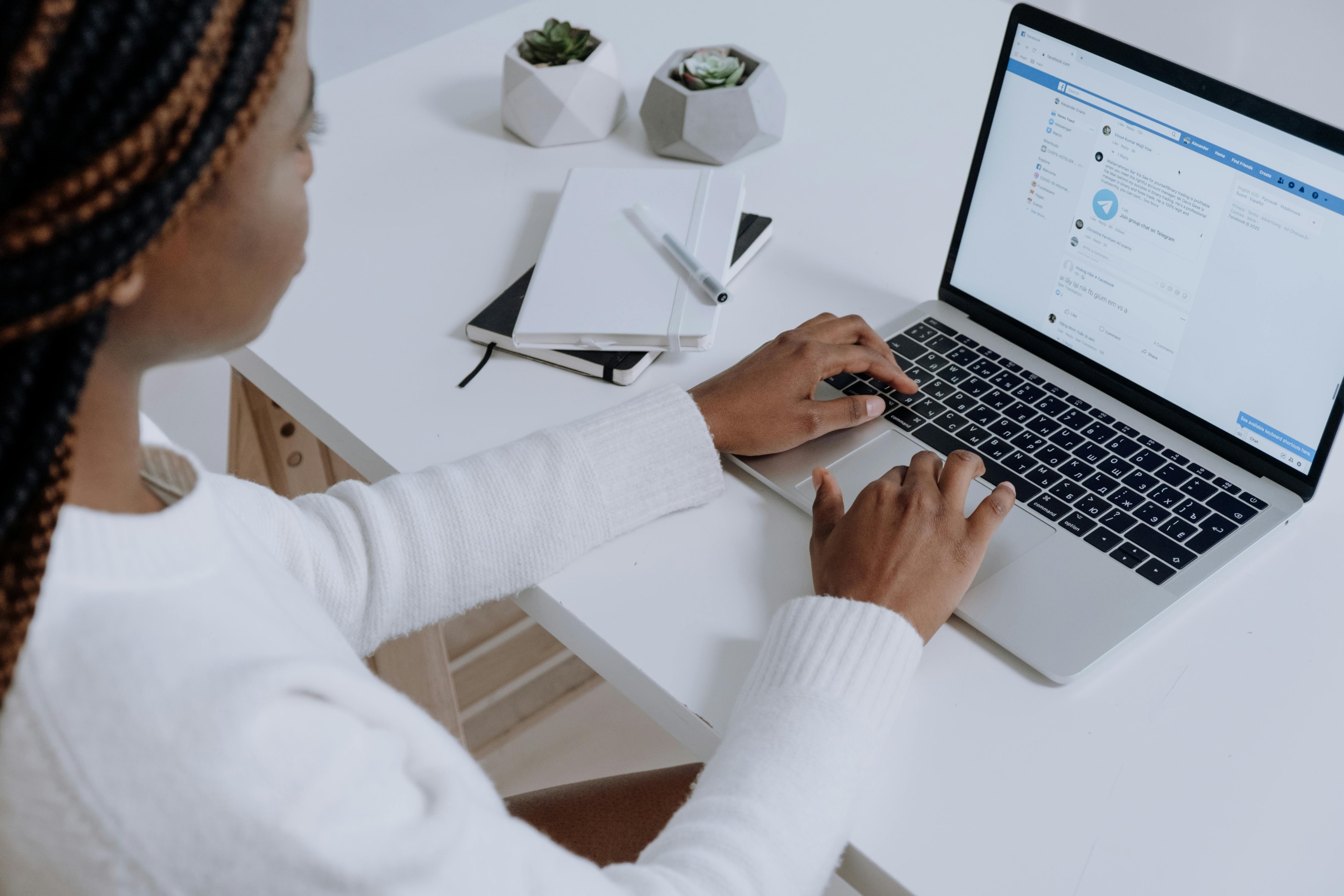 Real estate investor searches Facebook for motivated sellers.