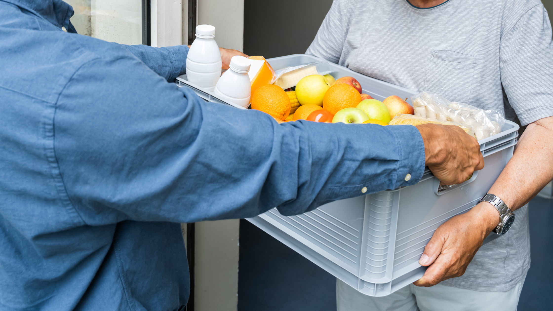 Getting groceries to lend a helping hand to a grieving friend.