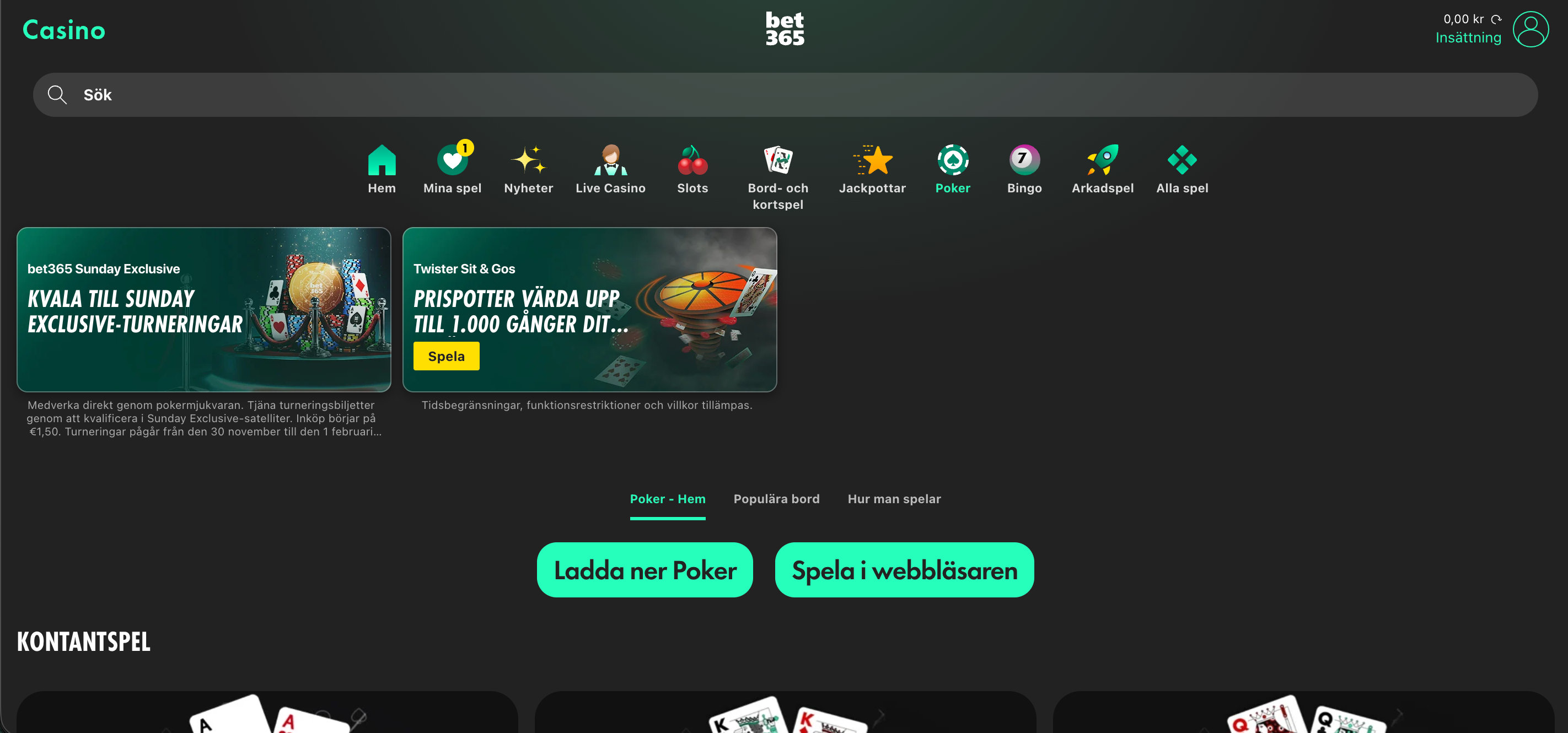 bet365 poker