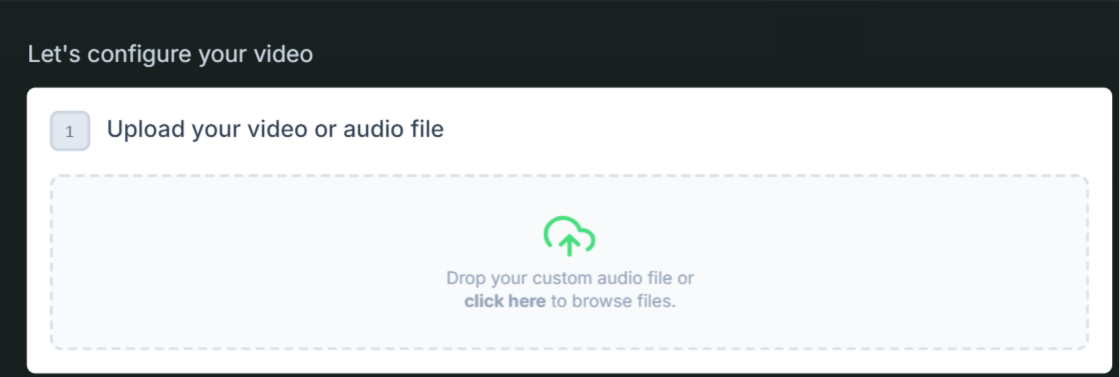 Upload Your Music File