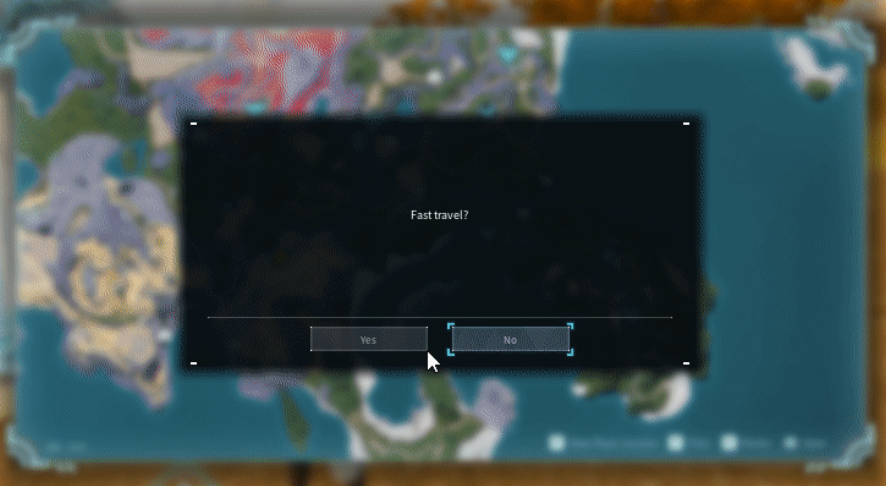 palworld fast travel