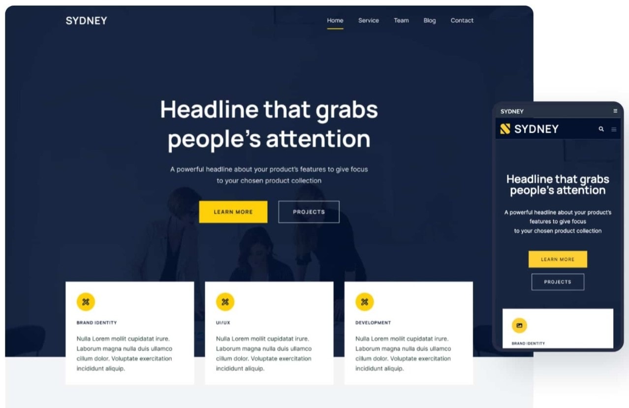 Sydney WordPress theme for affiliate marketers