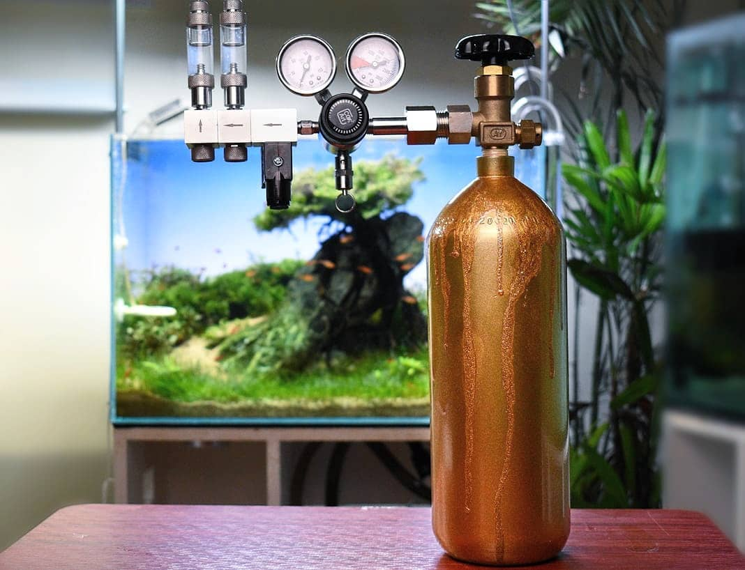 CO2 setup begins with the cylinder