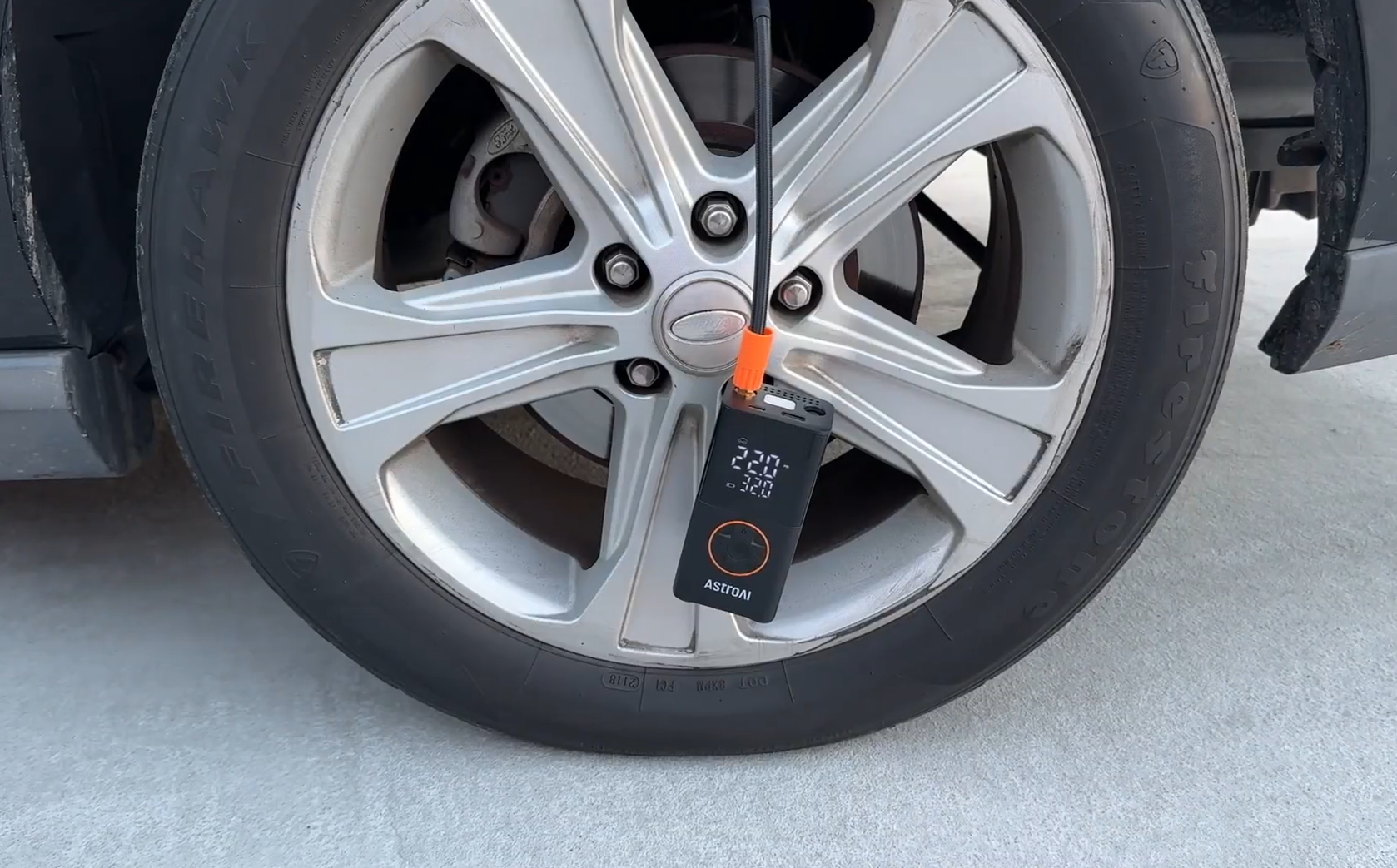 AstroAi portable air compressor battery test