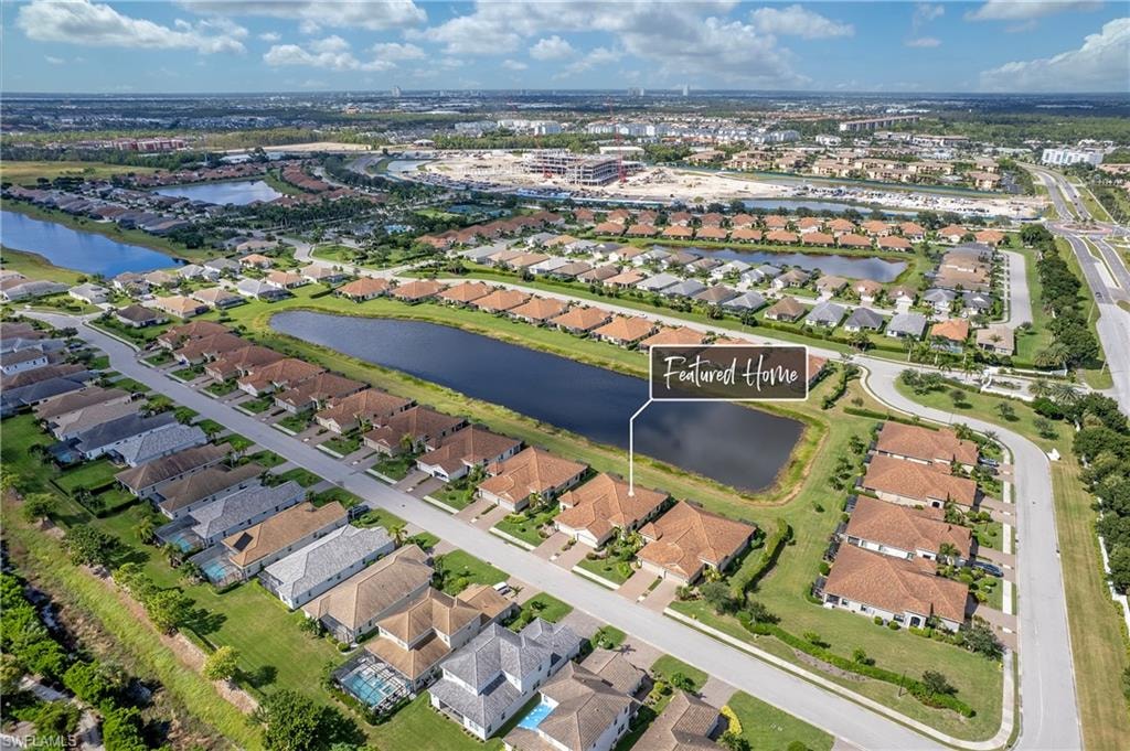 A welcoming view of the Watermark Community, showcasing its beautiful landscaping.