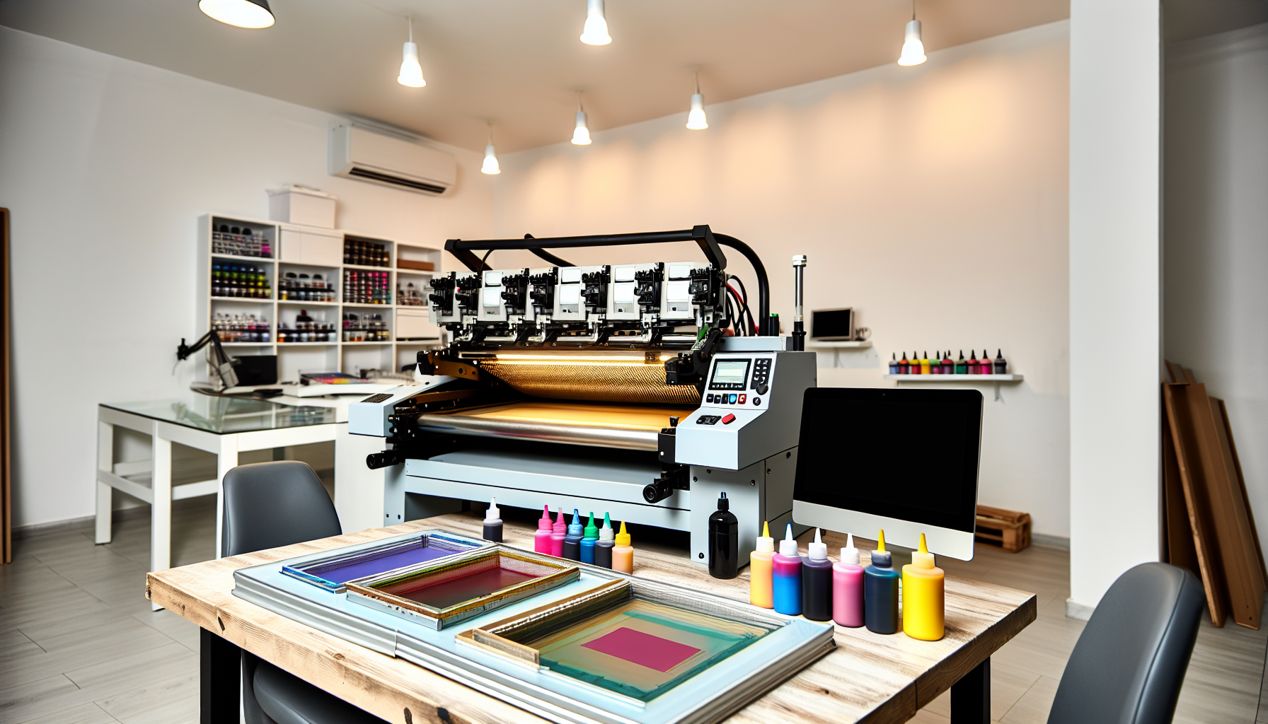 T-shirt printing business equipment