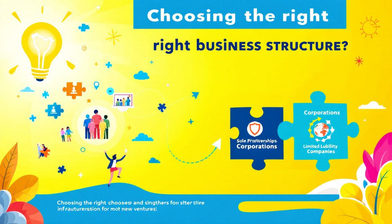 Choosing the right business structure for new ventures.