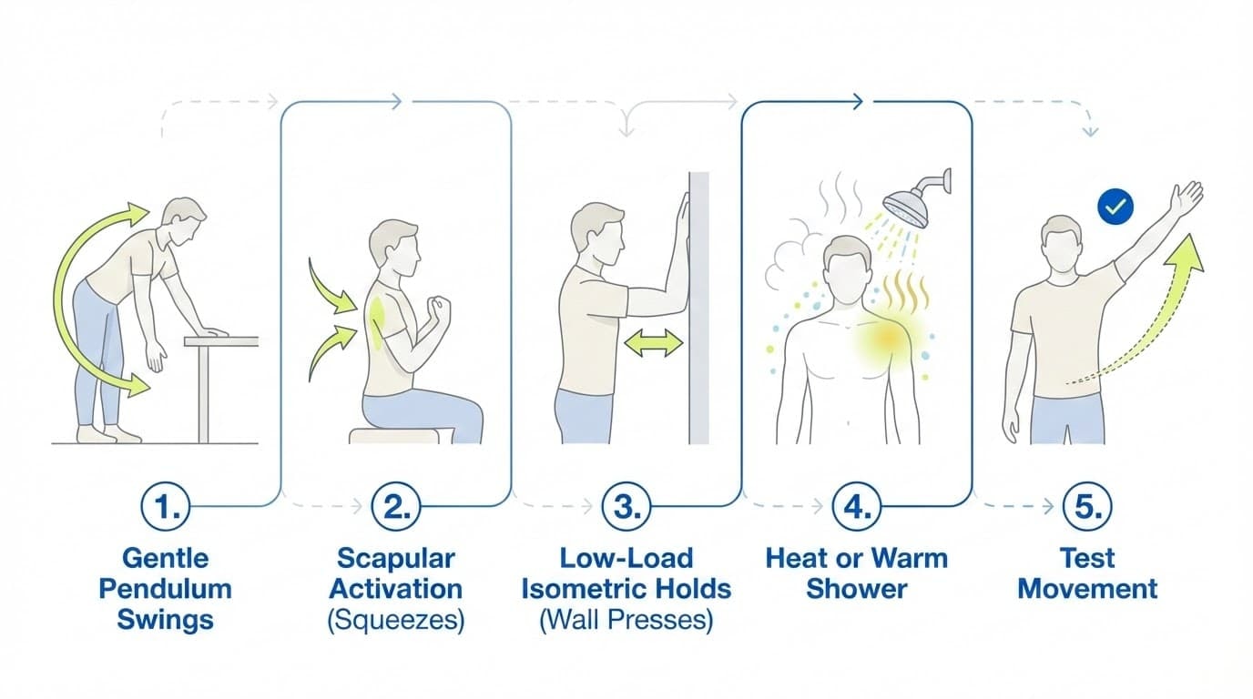 Step-by-Step Morning Reset for Shoulder Pain