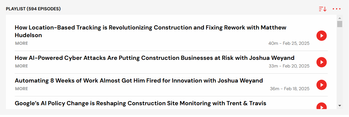 The ConTech Crew Constrution podcast