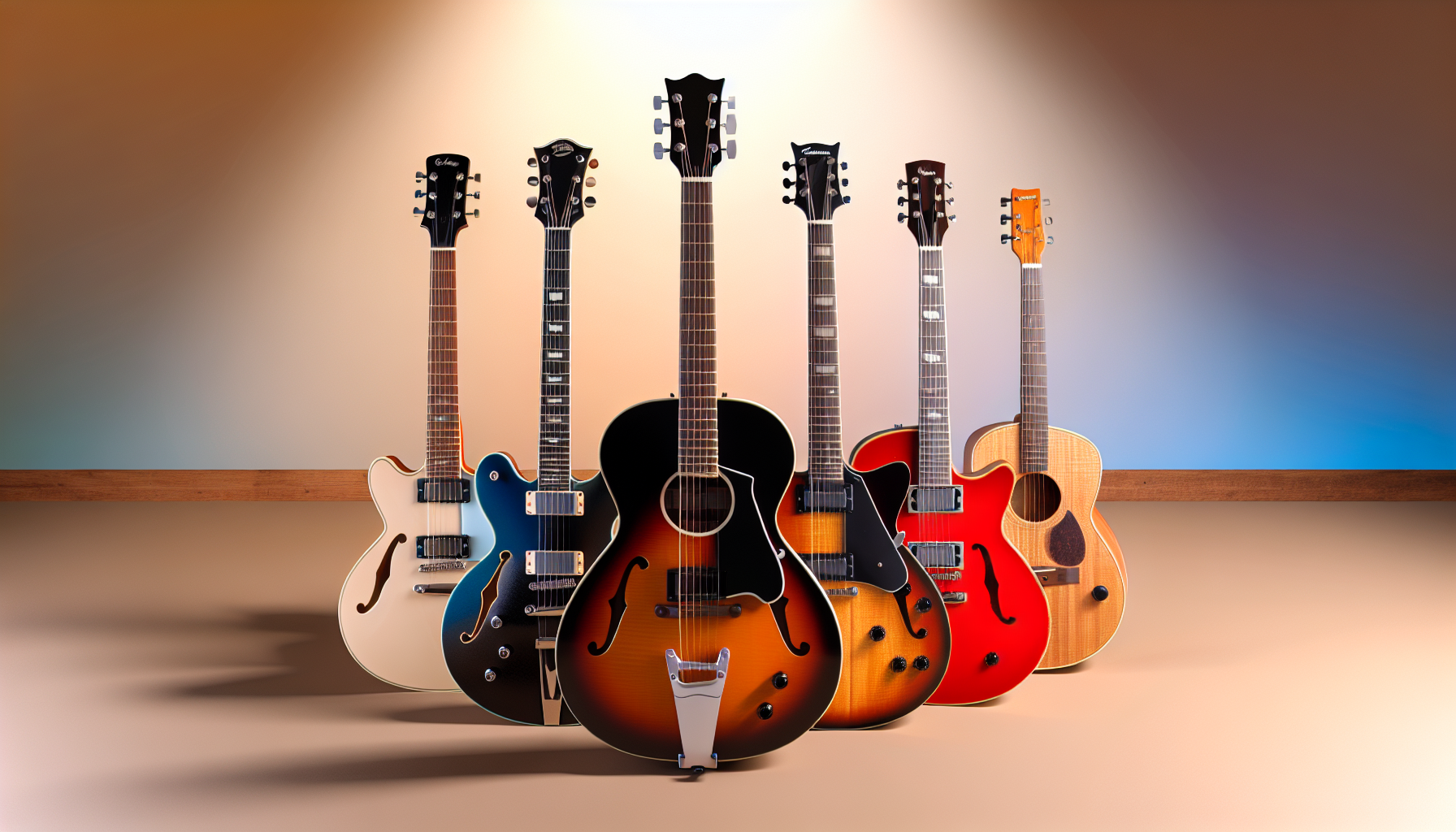 Popular models from top guitar brands