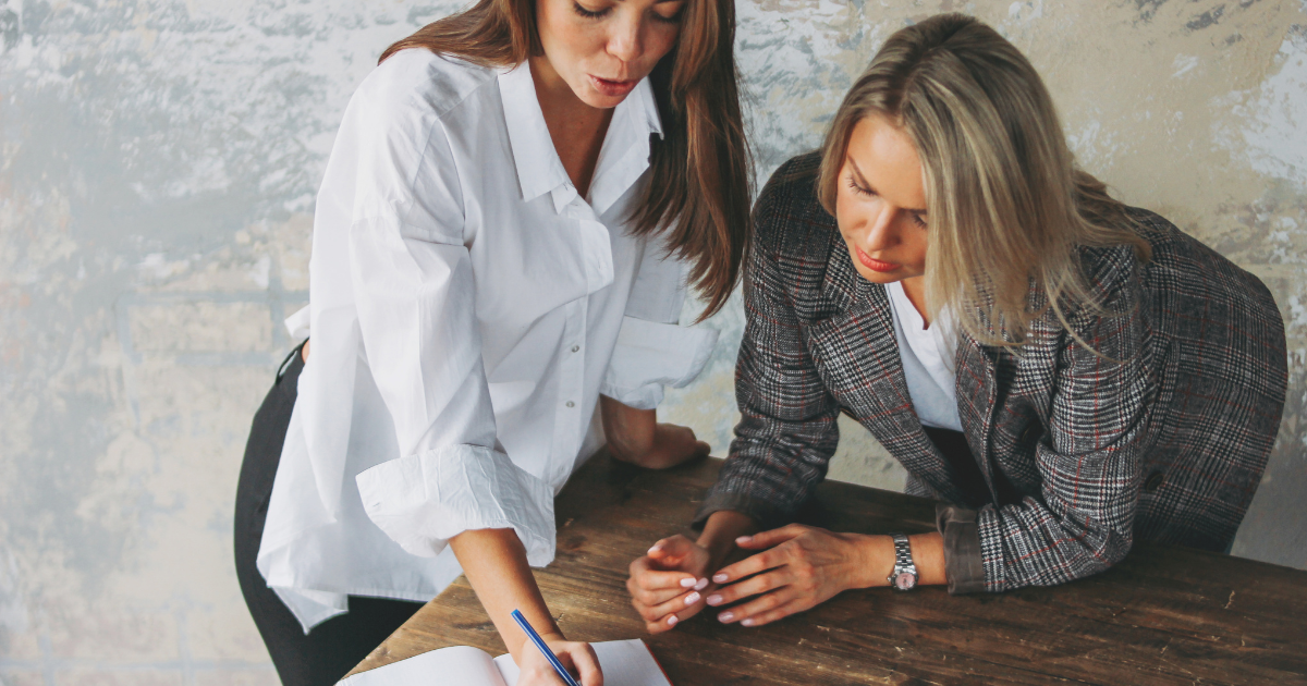 An empowerment coach coaching her client