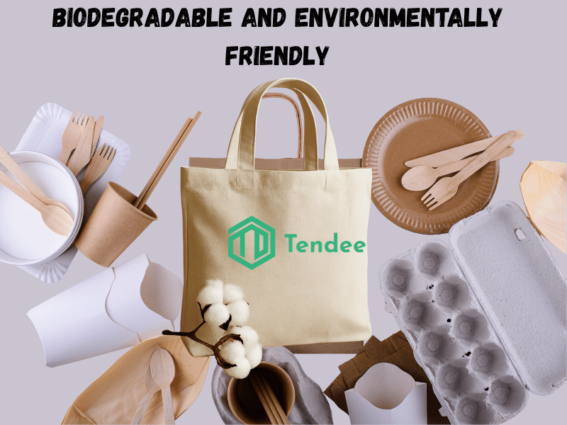 an illustration of a biodegradable and environmentally friendly. 