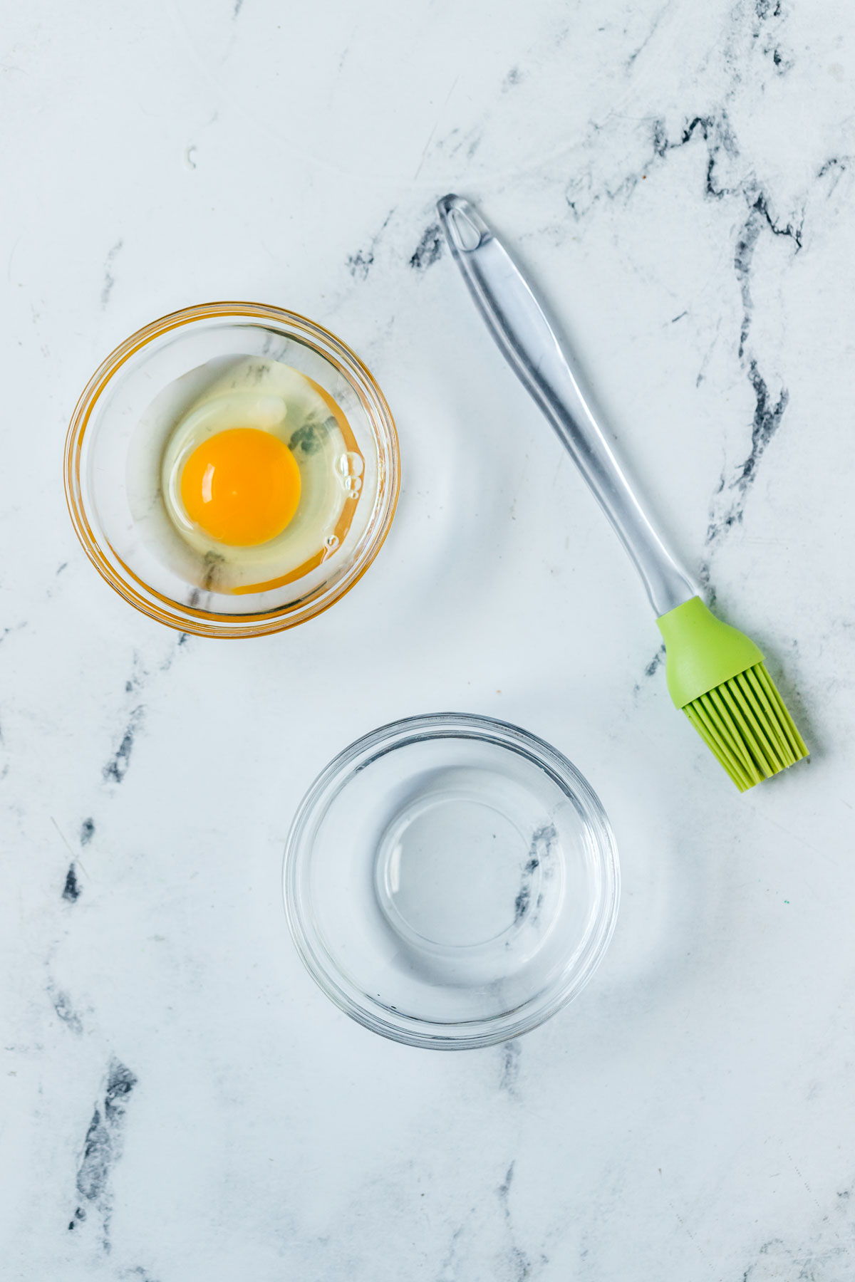 egg wash tools and ingredients