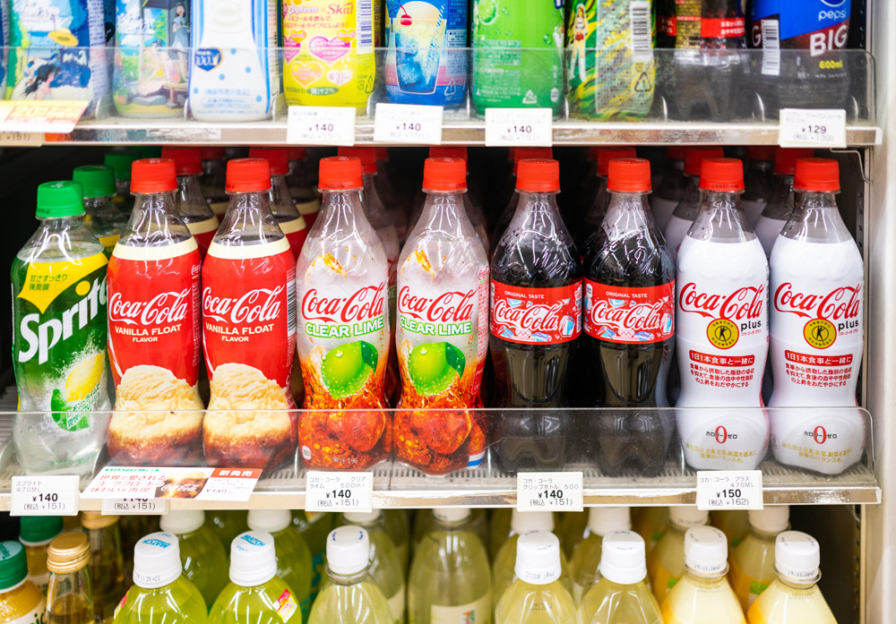 Japan Coca-Cola, photo via Travelcaffeine