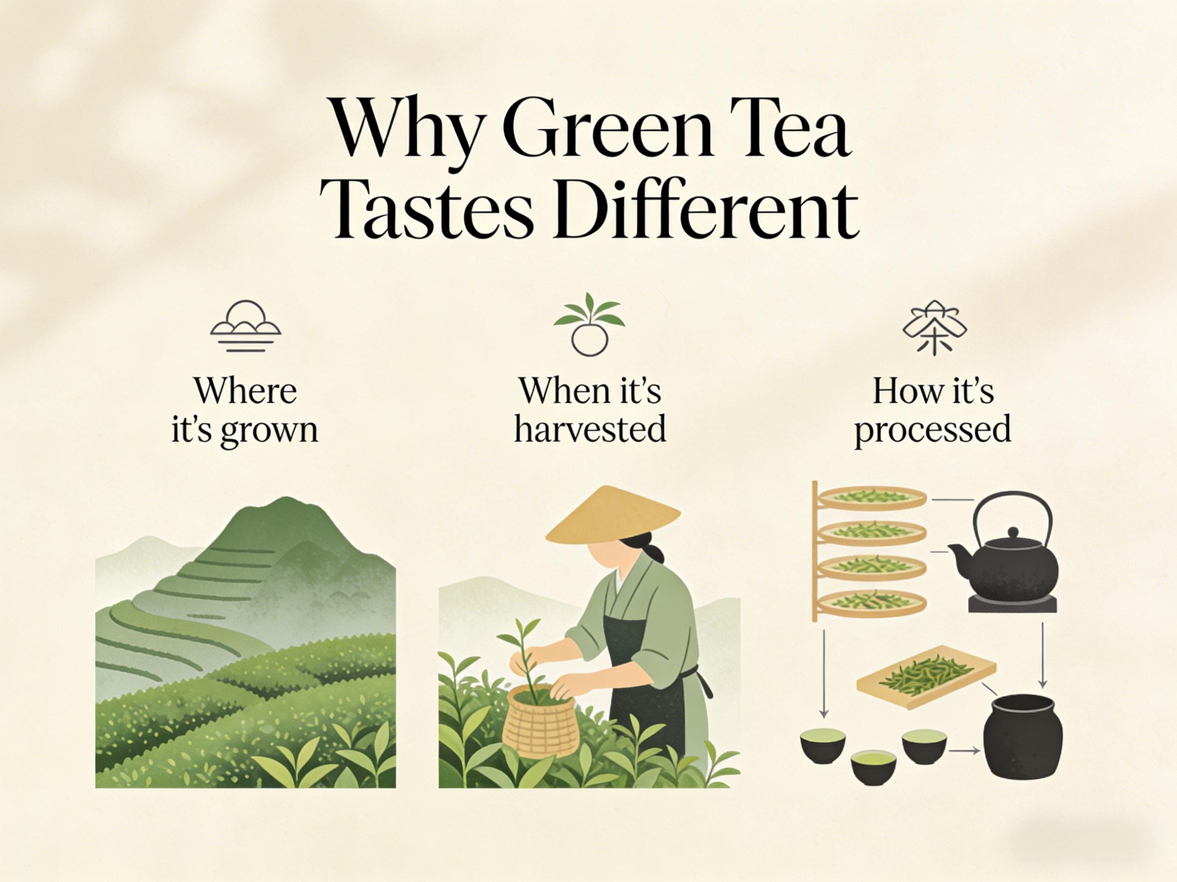 Why Green Tea Tastes Different