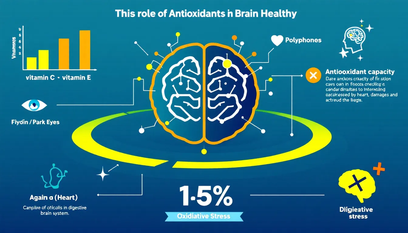 Antioxidants playing a role in brain health.