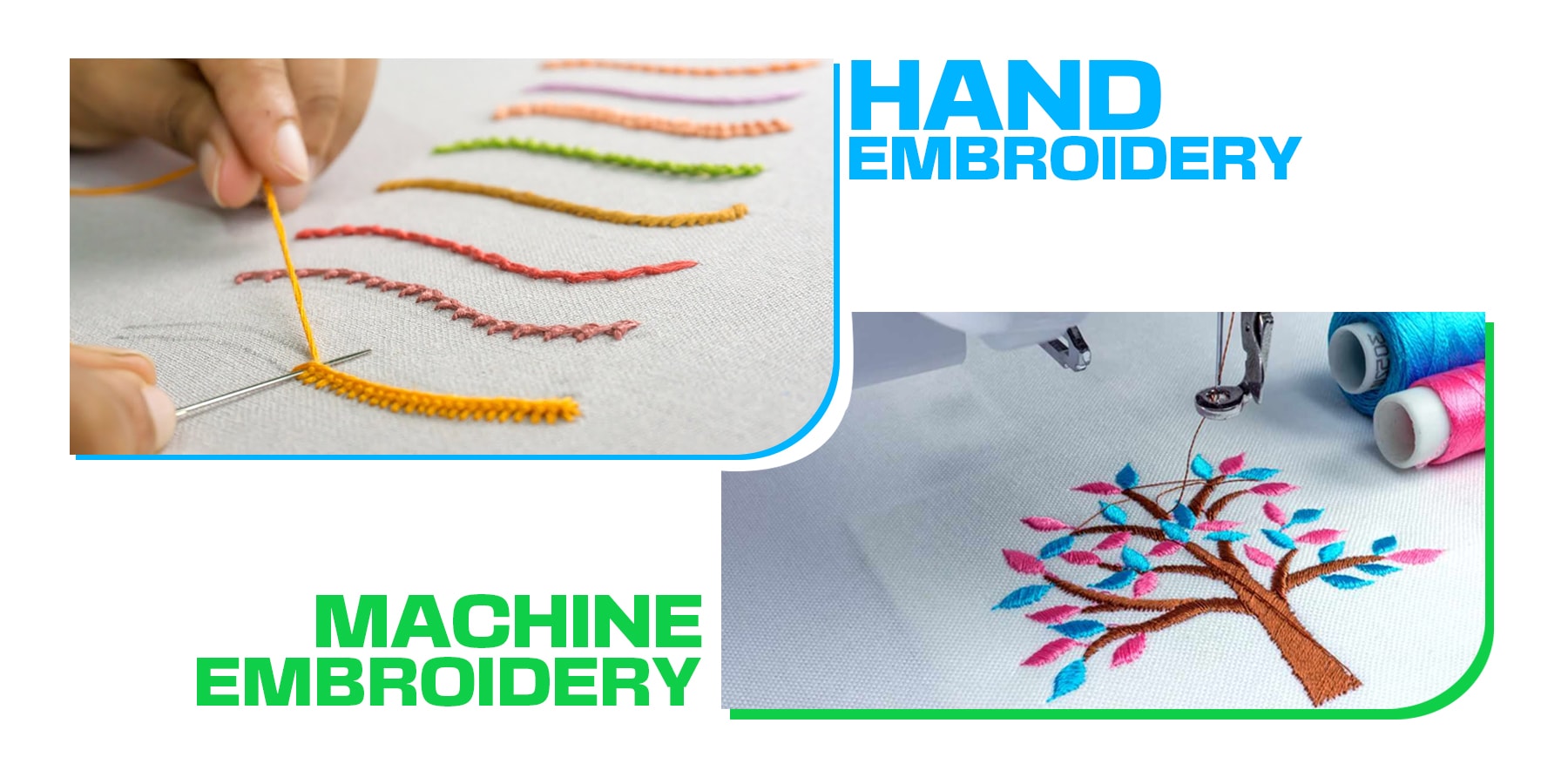 Hand Embroidery vs. Machine Embroidery