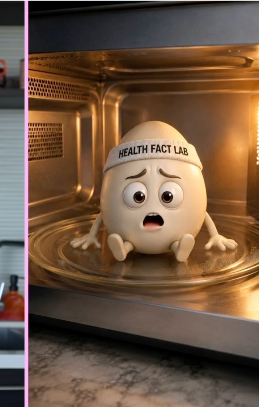 viral ai life hack boiled egg inside microwave