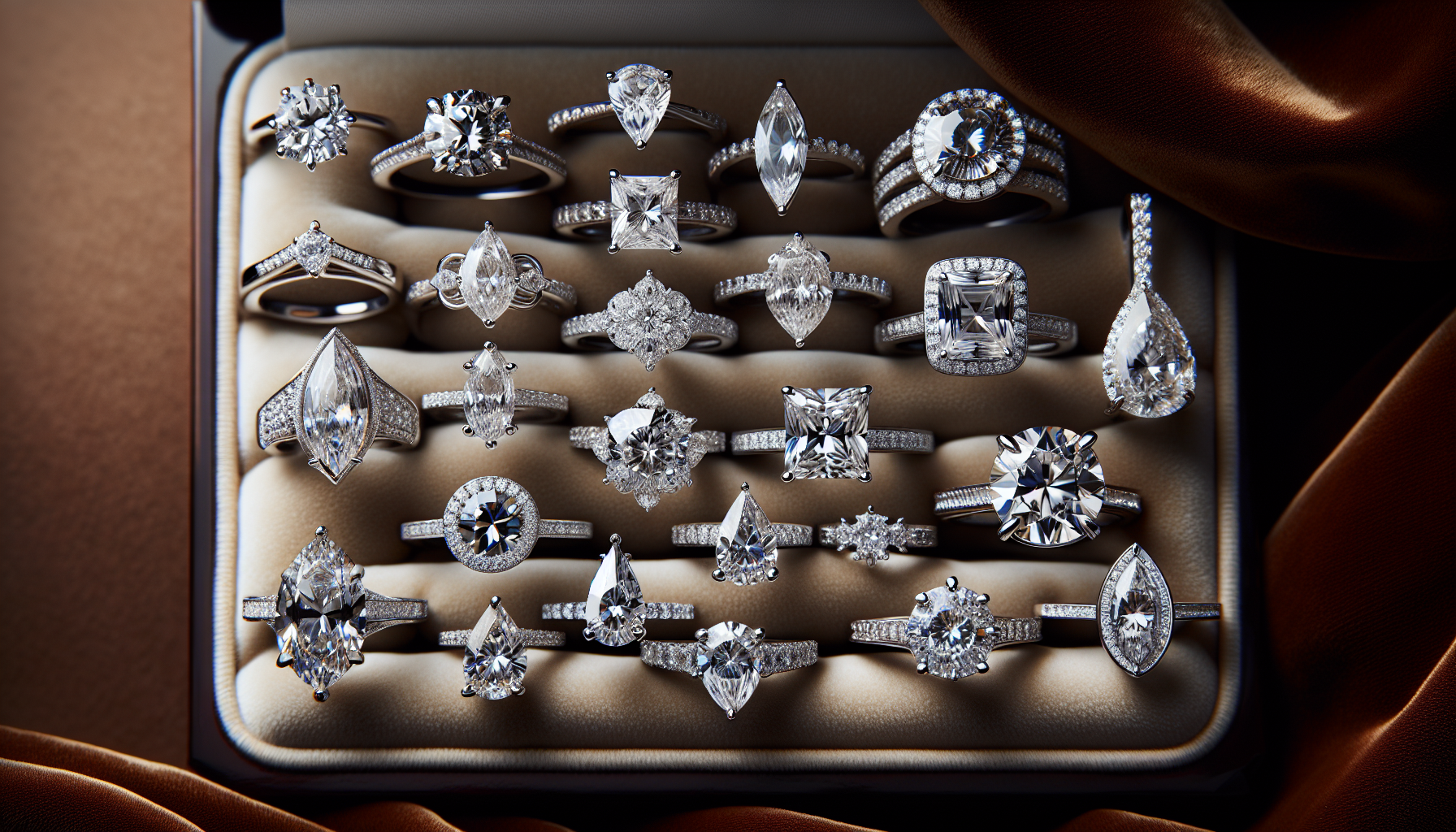 Diamond engagement ring collection