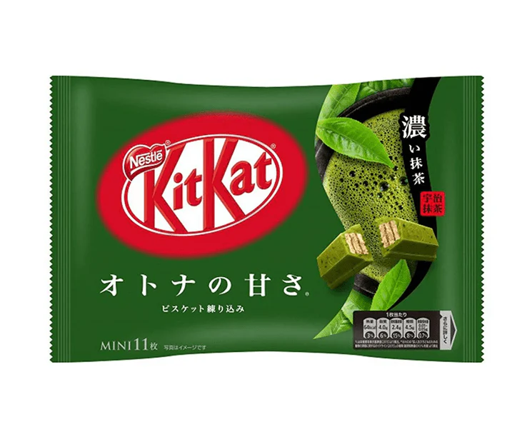 Rich green tea Japanese kitkat bag