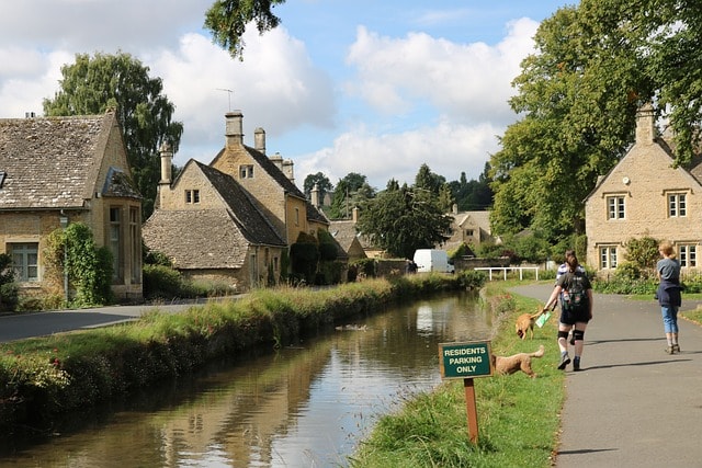 cotswolds, river, village