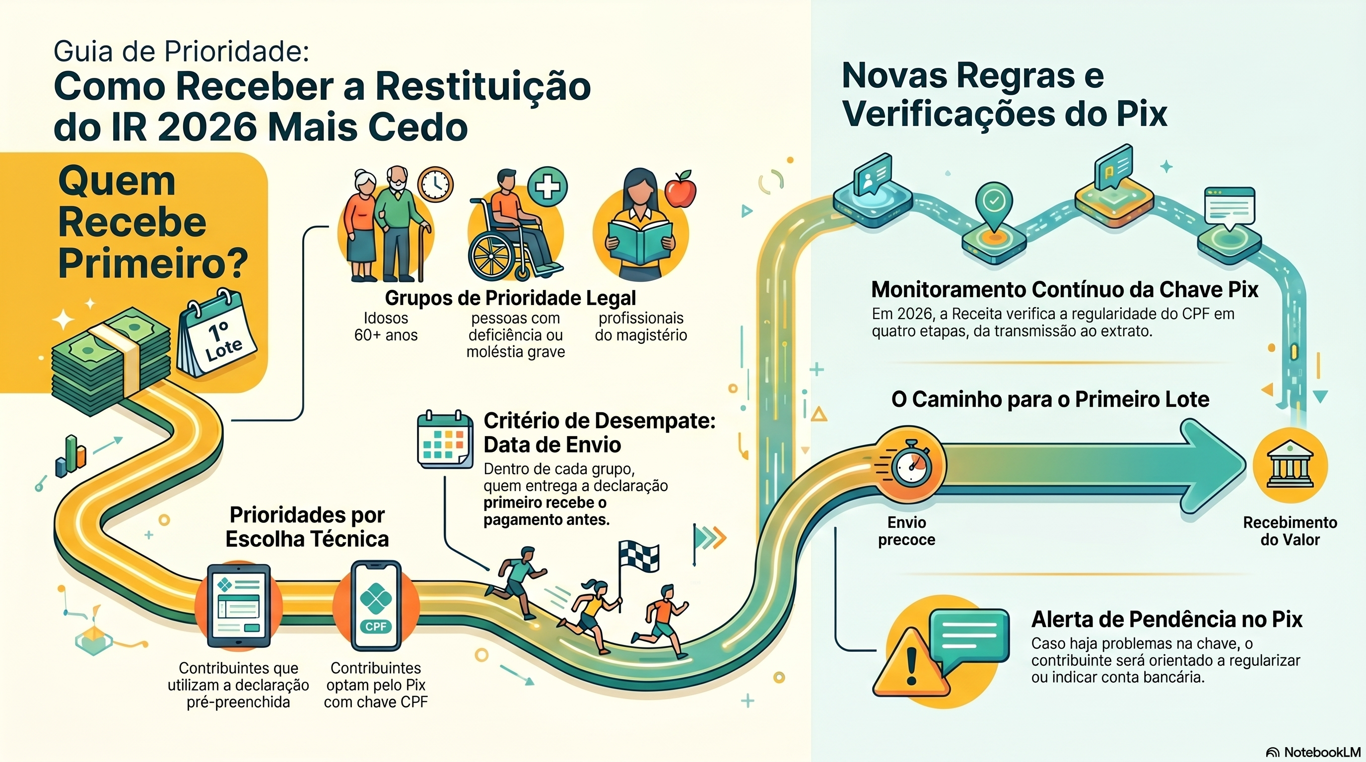 Quem tem prioridade para receber nos primeiros lotes de restitui&ccedil;&atilde;o do imposto?