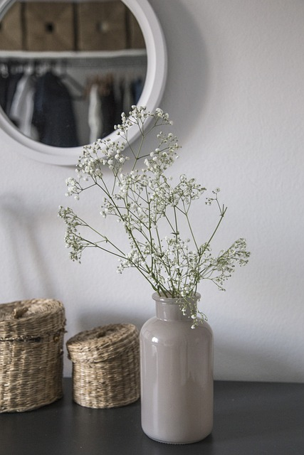 room, mirror, walls, glass, natural light