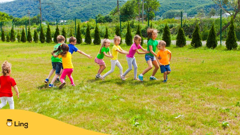 Children Playing Outdoor Games