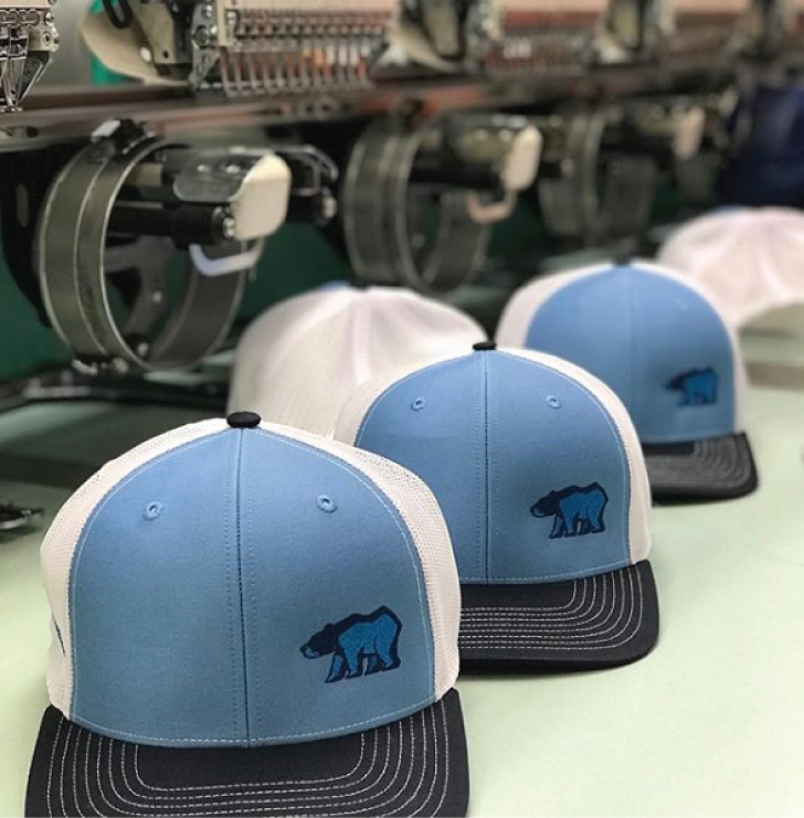 We ship custom Richardson hats across the country