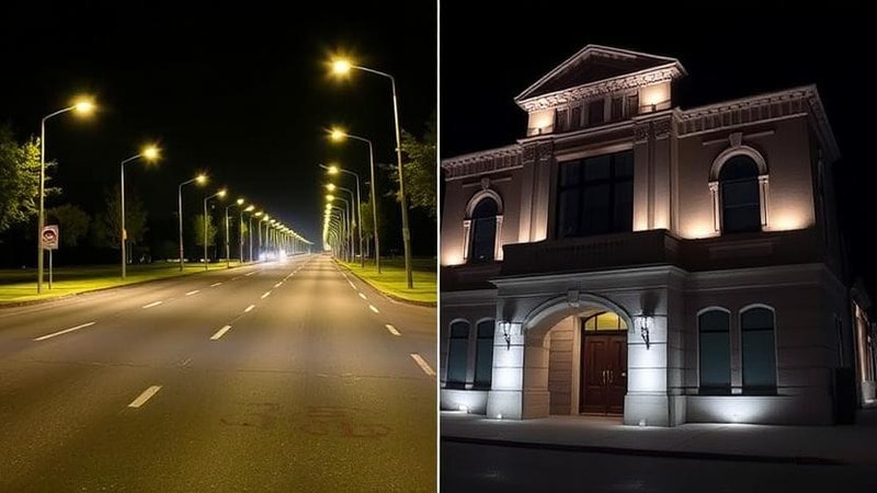 LEDs used in streetlights vs. LED used in house exterior