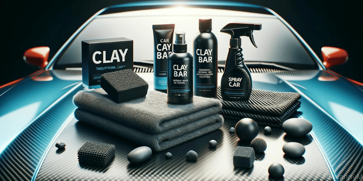 Illustration of a clay bar kit