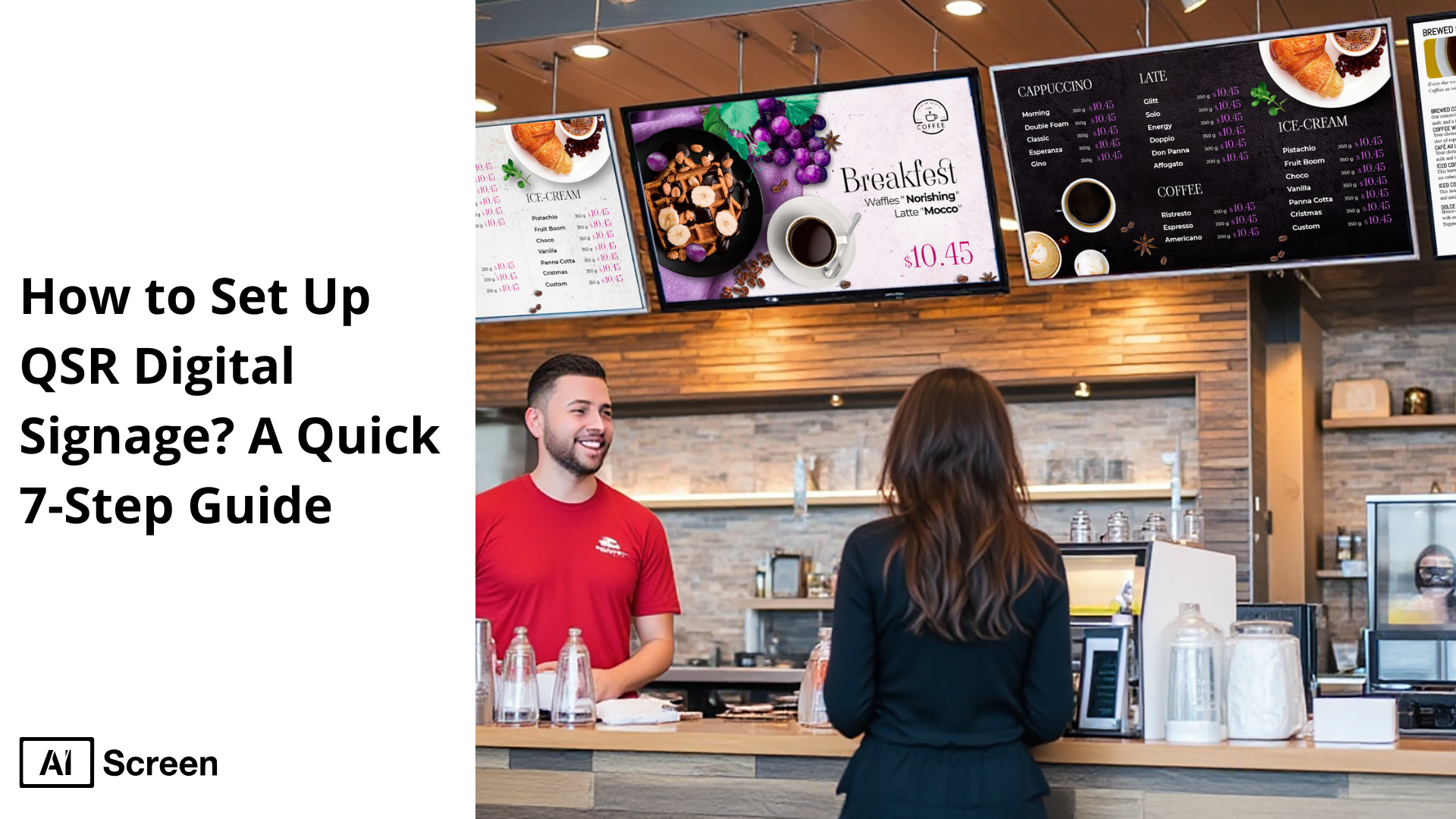 set up qsr digital signage