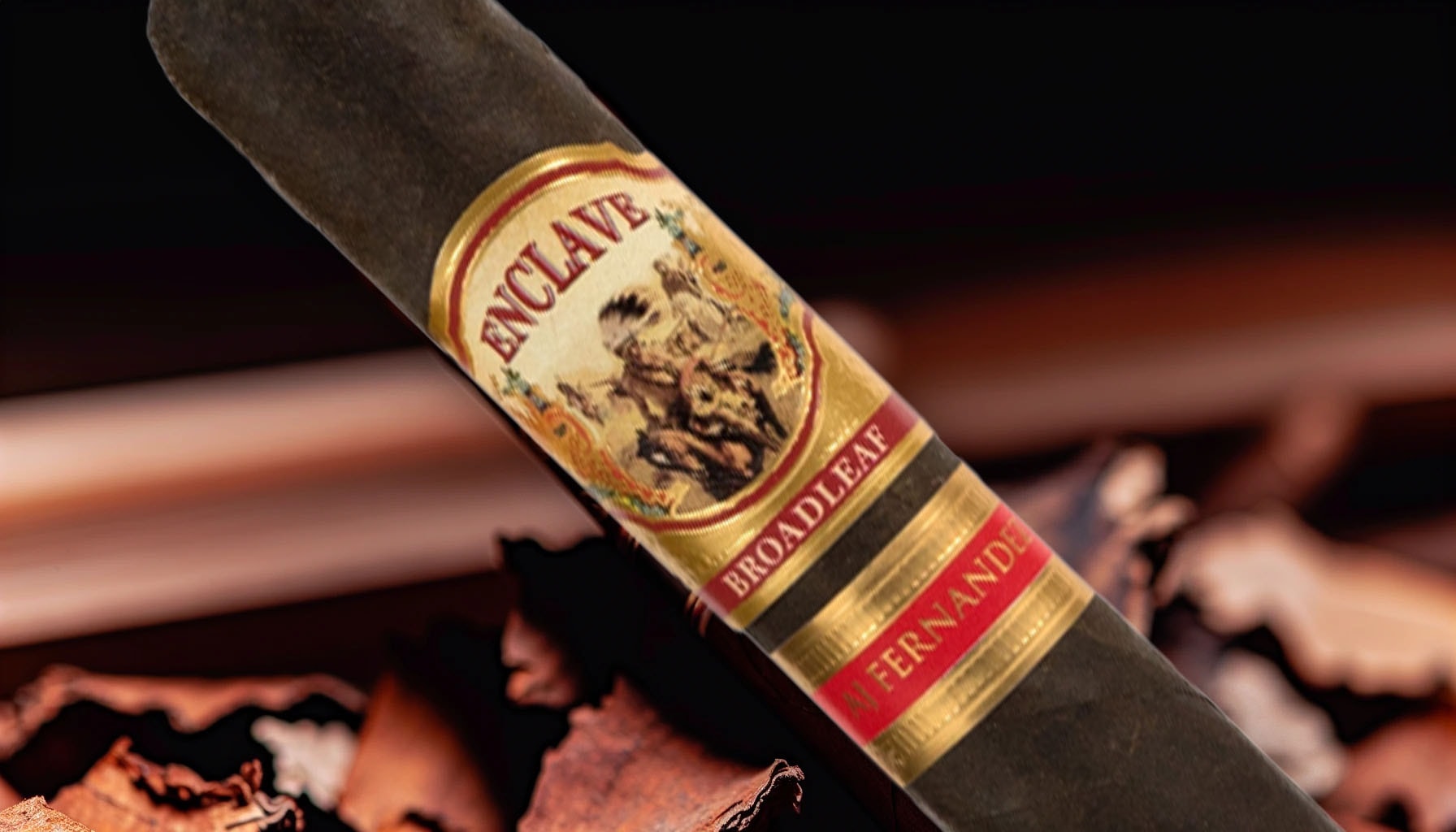 A robust Enclave Broadleaf by AJ Fernandez Robusto cigar