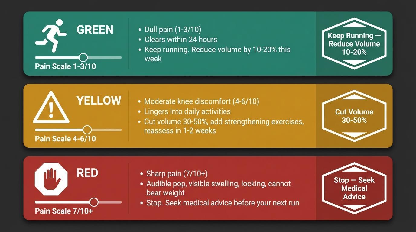 Is My Knee Pain Safe to Run Through? A Simple Self-Triage Framework
