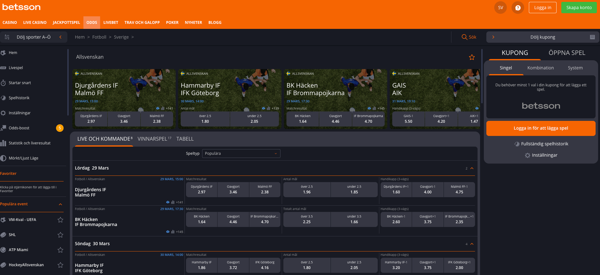 Betsson allsvenskan 2025