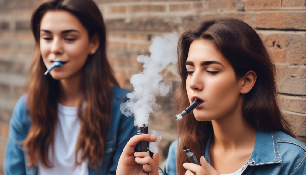 youth e cigarette, youth e cigarette use,