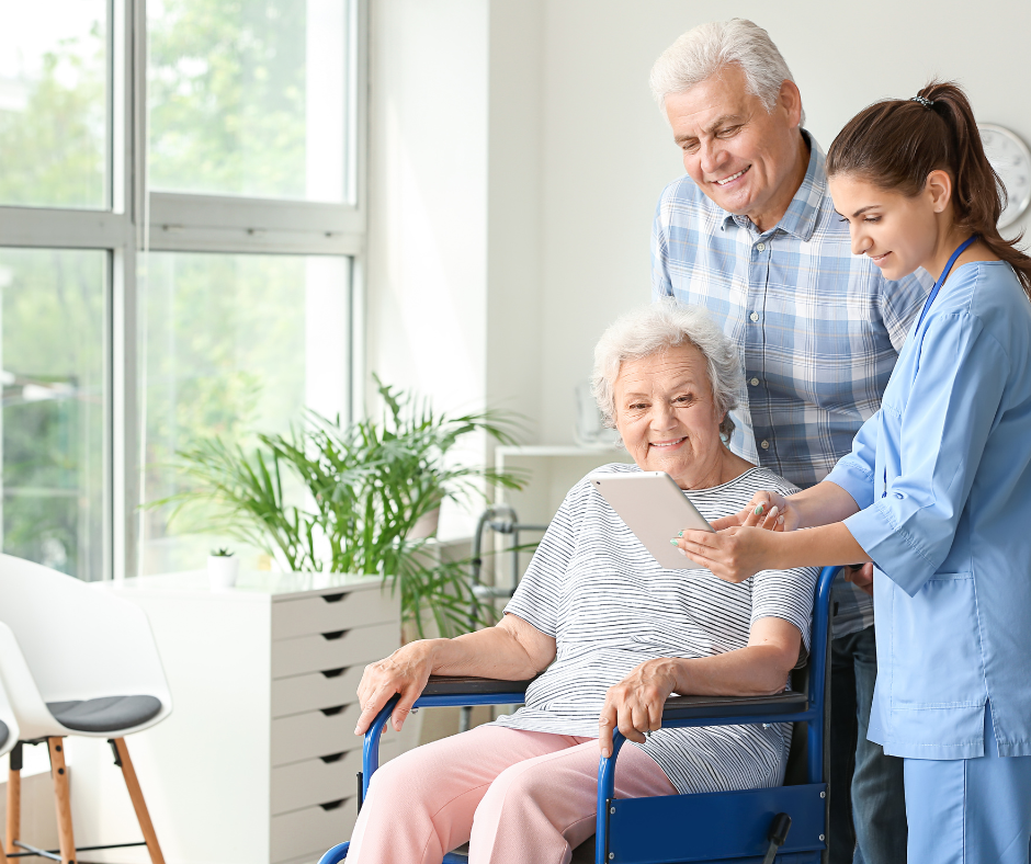 A person in a residential treatment facility discussing strategies to prevent relapse