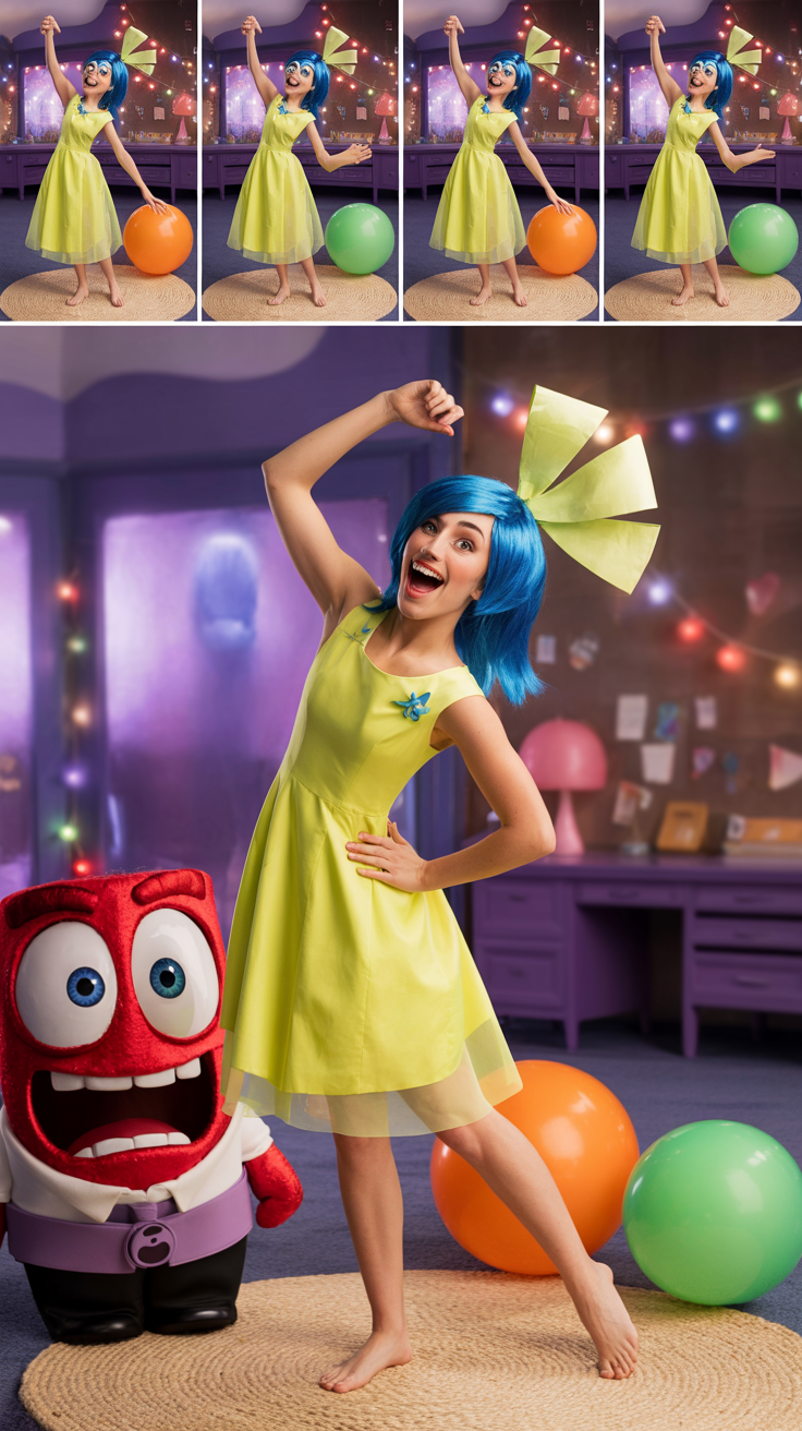 Bring your Disney Pixar costumes to life. Crafted perfectly and embodying the spirit of all the inside out emotions. Fun for adults and kids alike.