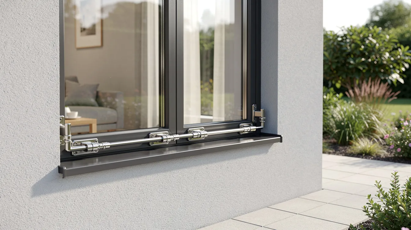 A ground floor window with security locks installed, showcasing the importance of window security locks for ground floor.