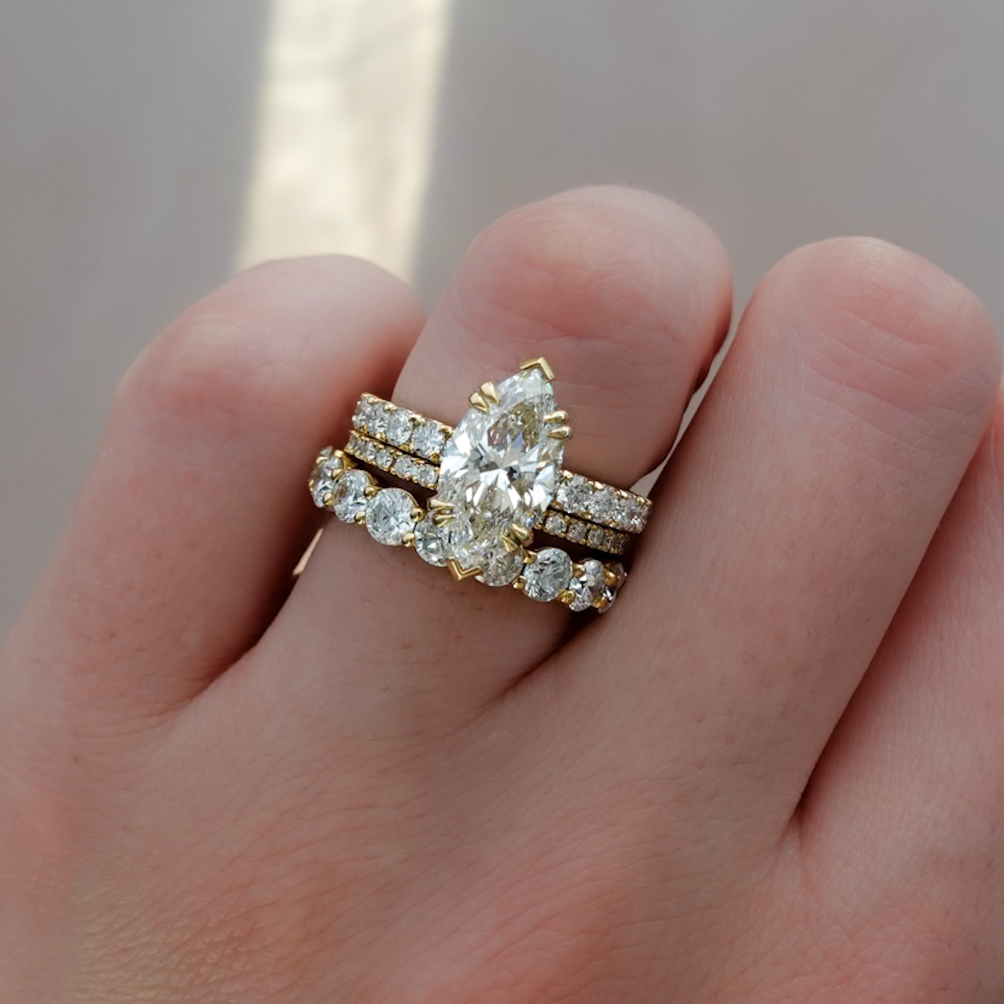 Zenith Engagegement Ring with a Marquise Cut