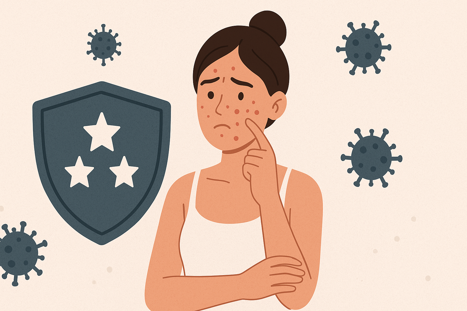 Skjold/virus-ikon – forebygging.