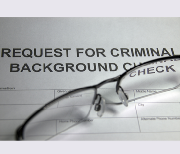 Criminal Background Check Request Form with glasses