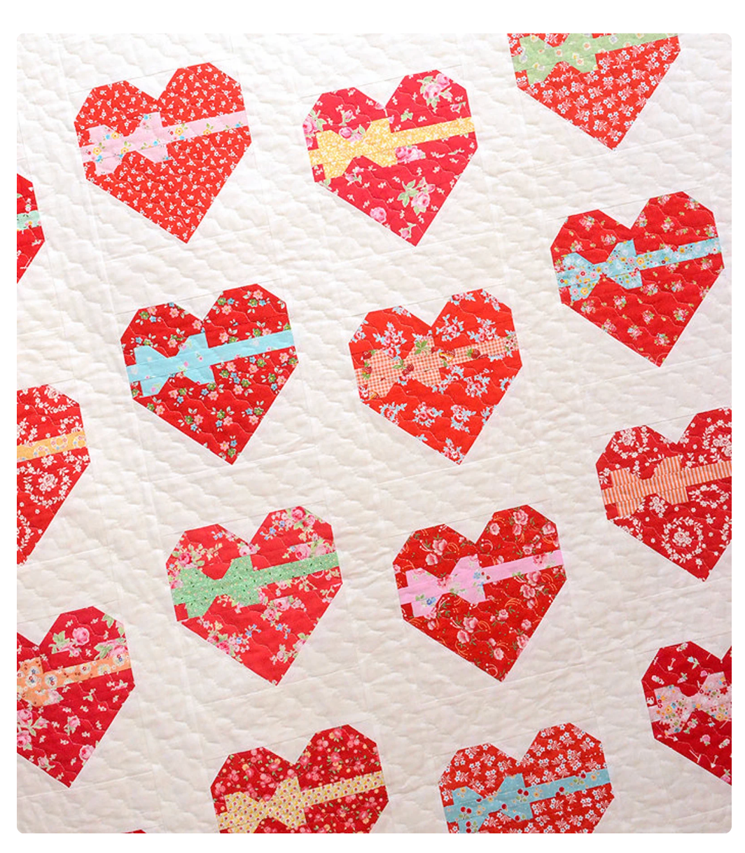 Sweetheart heart quilt patterns