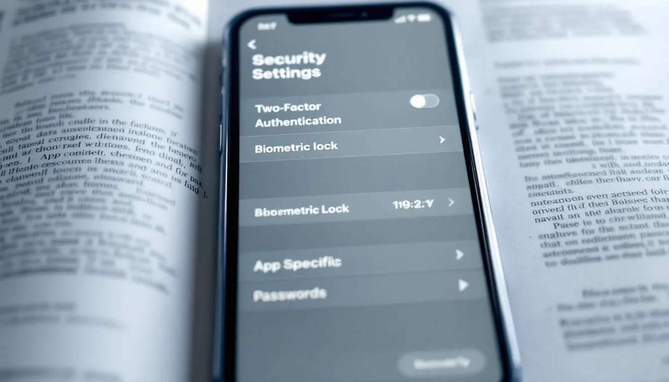 S&eacute;curisation initiale de votre iPhone, incluant des &eacute;l&eacute;ments de s&eacute;curit&eacute; comme l'authentification &agrave; deux facteurs.
