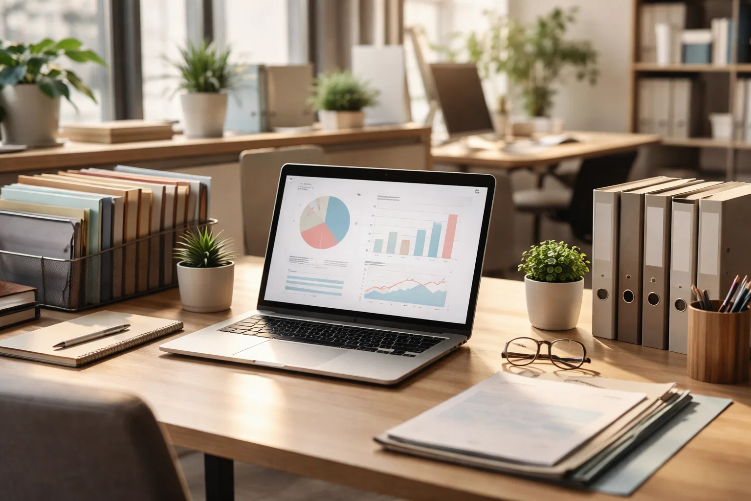 Modern HR and payroll workspace showing integrated employee and payroll management